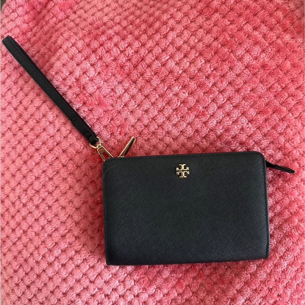 Tory Burch Black Wristlet